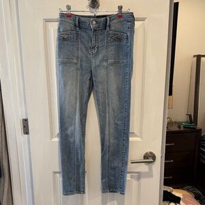 White House Black Market Light Blue Skinny Jeans slim high rise